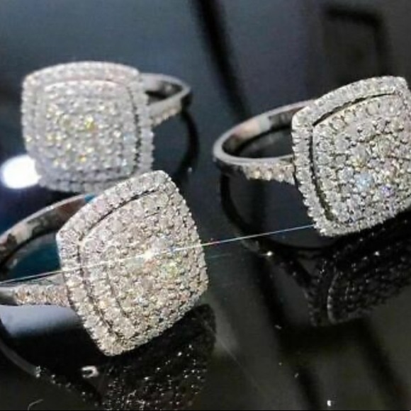 New 925 Sterling silver diamond ring - Picture 4 of 7